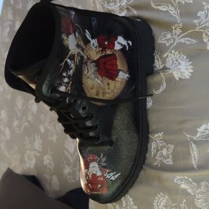 Never worn size 9 Alice in wonderland boots